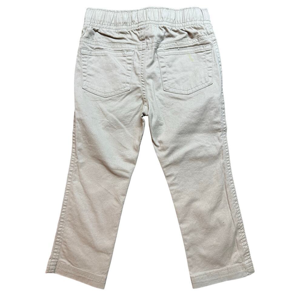 Cat & Jack Toddler Boys Pant & Shirt Set Floral Shirt Blue White Khaki Pants 2T - Picture 4 of 9